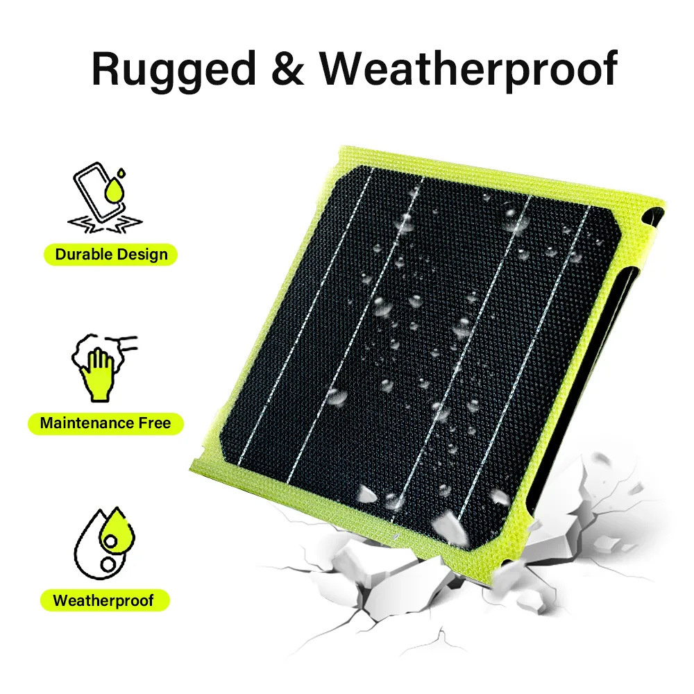 15WHighEfficiencySolarPanelwithMultipleOutputInterfacesCompactPortableFoldingWaterproofsuitableforOu-2015284-2