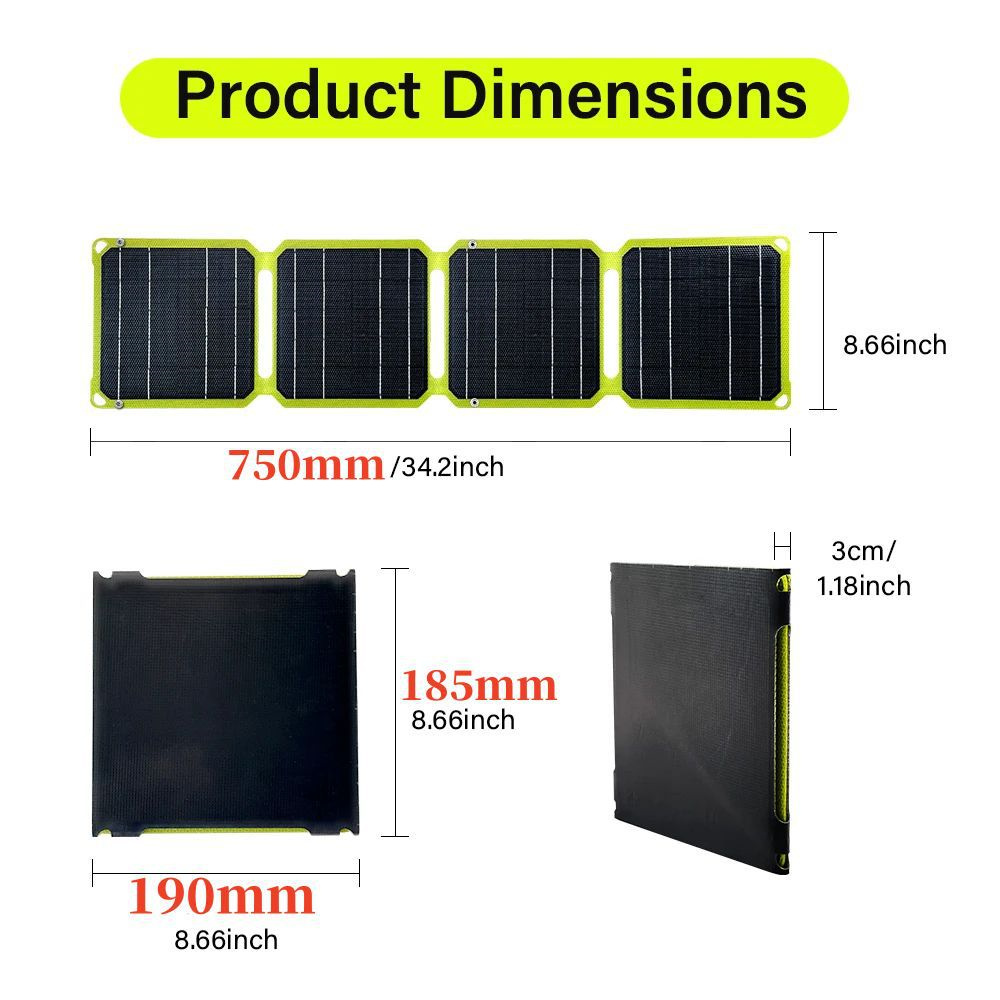 15WHighEfficiencySolarPanelwithMultipleOutputInterfacesCompactPortableFoldingWaterproofsuitableforOu-2015284-5