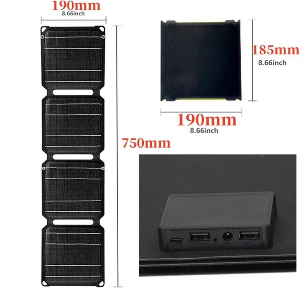 15WHighEfficiencySolarPanelwithMultipleOutputInterfacesCompactPortableFoldingWaterproofsuitableforOu-2015284-6