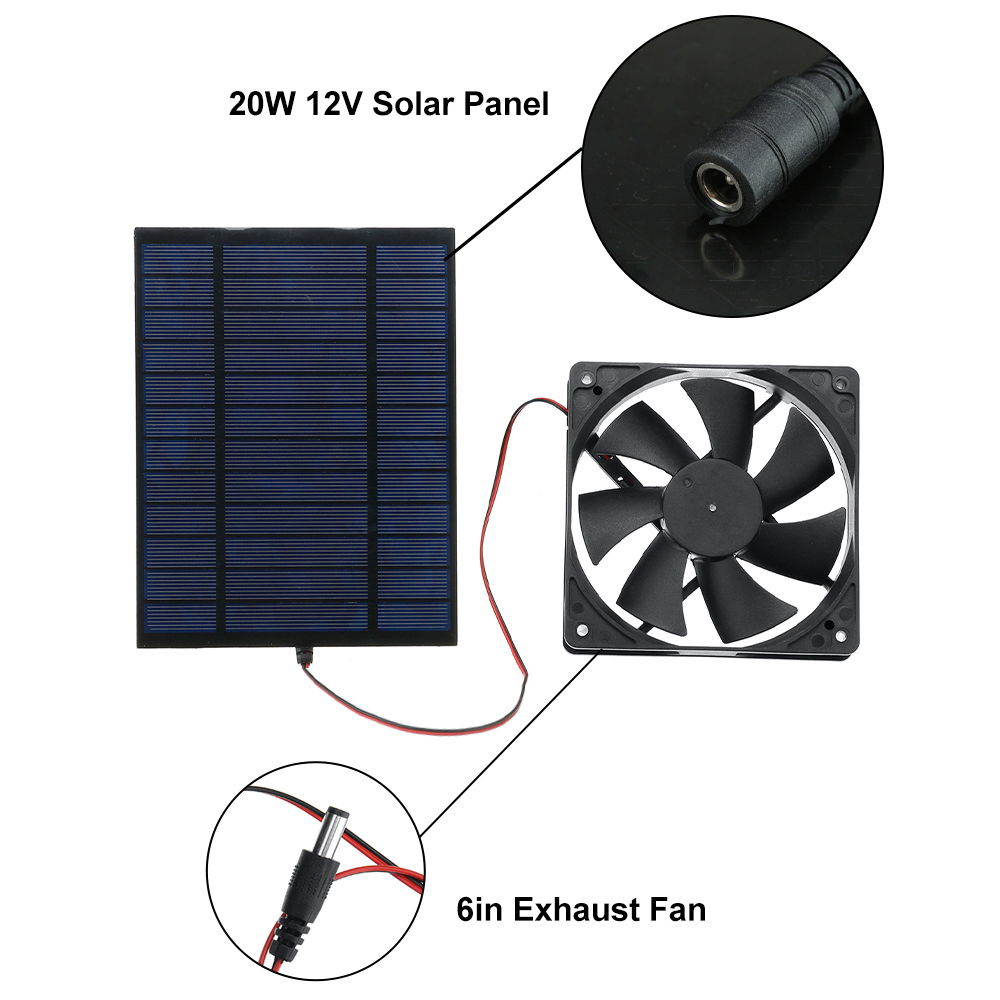 20W12VSolarPanelSolarFanFramedSolarPanelModuleDIYPortableCharging-1975614-4