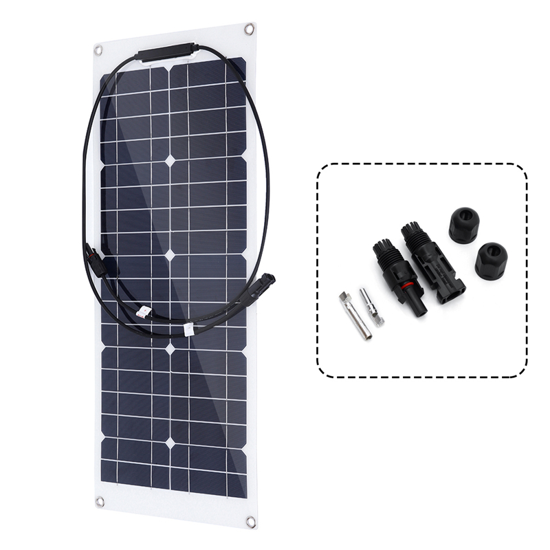 20W18VMonocrystallineSolarPanelForMotorhomeBoatConnectorWaterproofPowerSolarPanel-1607397-6