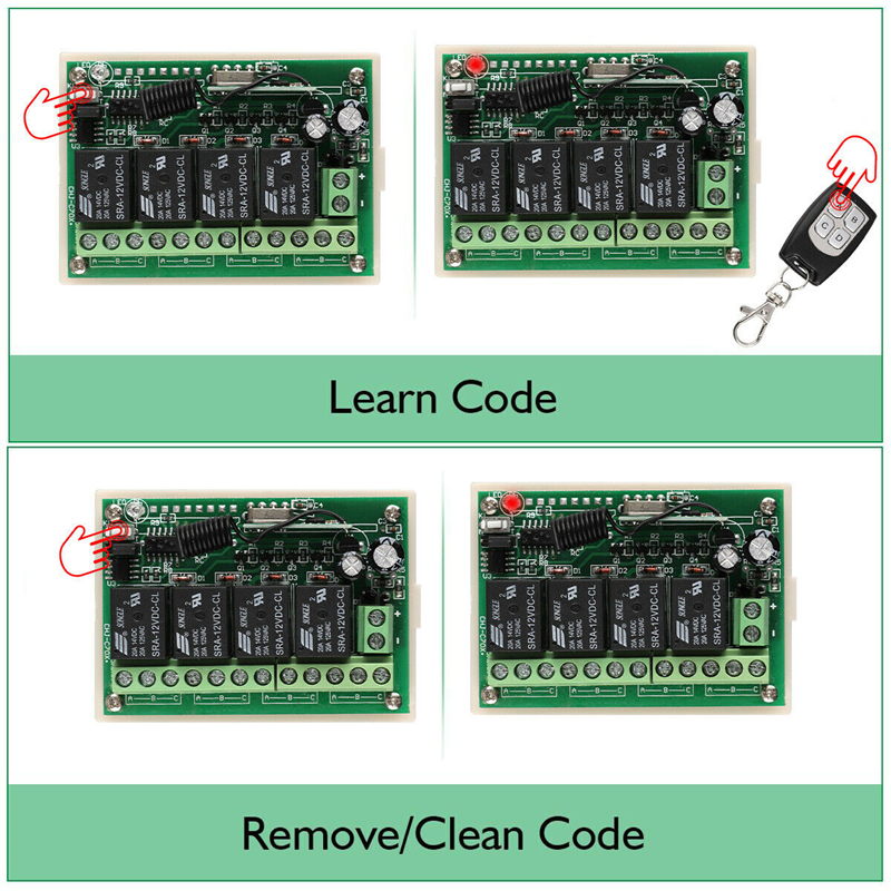 2Transmitter12V4CHChannelRelayRFWirelessRemoteControlSwitchReceiver-1777799-7