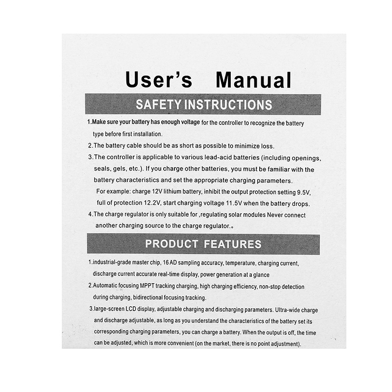 30405060100AMPPTSolarControllerLCDSolarChargeControllerAccuracyDualUSBSolarPanelBatteryRegulator-1351748-5