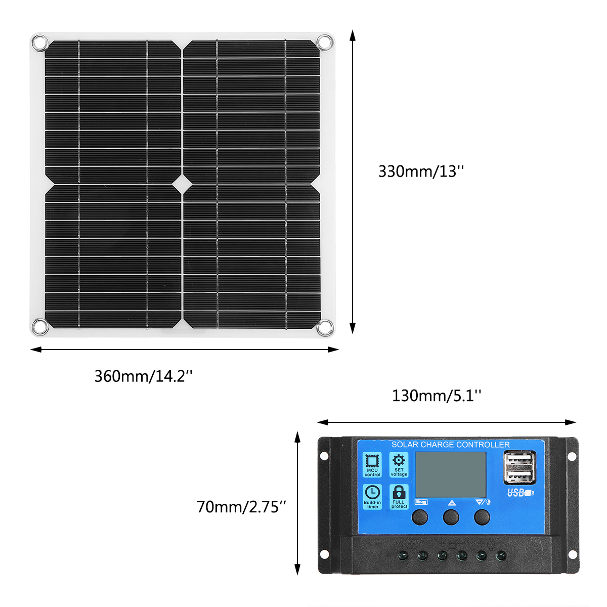 40WPortableSolarPanelKitBatteryChargerControllerWaterproofForCampingTraveling-1830191-8