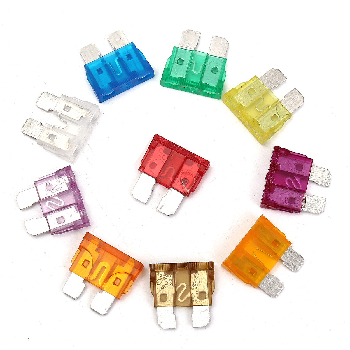 50Pcs3A-40AColourMediumBladeFusesAssortmentKit-10Sizes-1090646-6