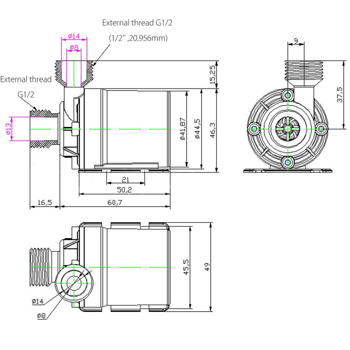 800LH12VDC5MSubmersibleHotWaterCirculationPumpSolarBrushlessMotor-1367806-9