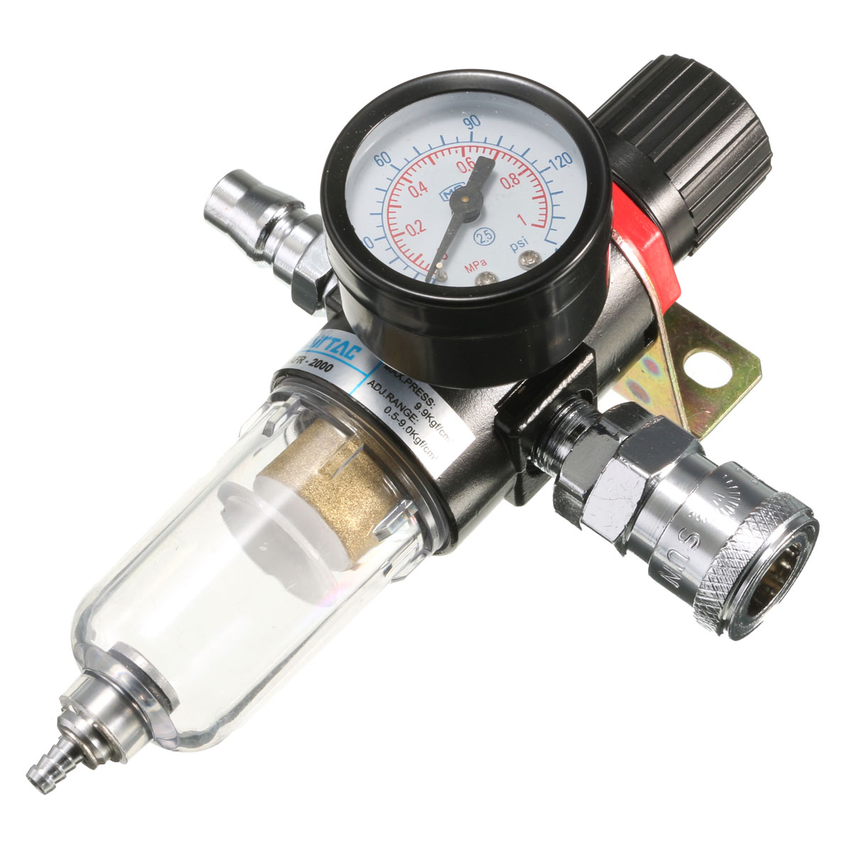 AFR-200014AirCompressorFilterWaterSeparatorTrapToolsKitRegulatorGauge-1043338-8