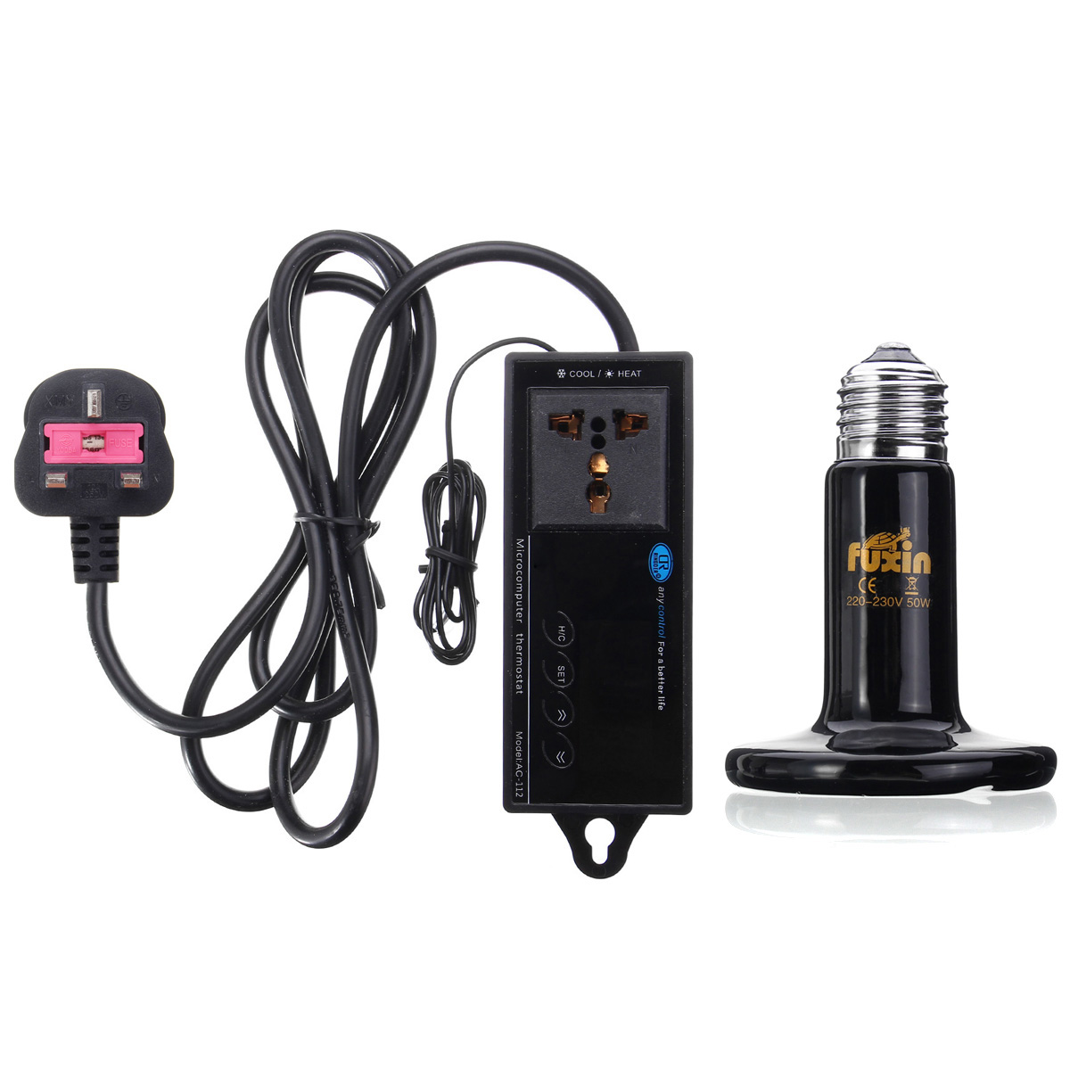 E27DigitalReptileThermostatHeatingControlwith220V75mmDiaCeramicHeatEmitterLampBulbs-1263068-6