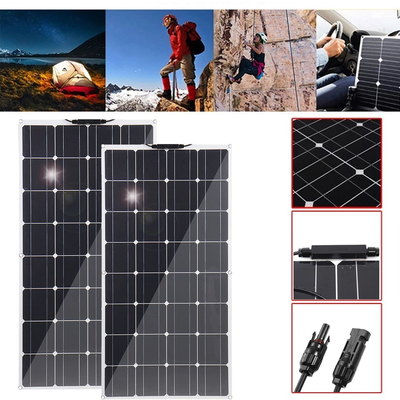 EXCELLWAY120W12V18VSolarPanelBatteryChargerControllerCampingRVCaravanBoatHomeElectricity-1973524-1