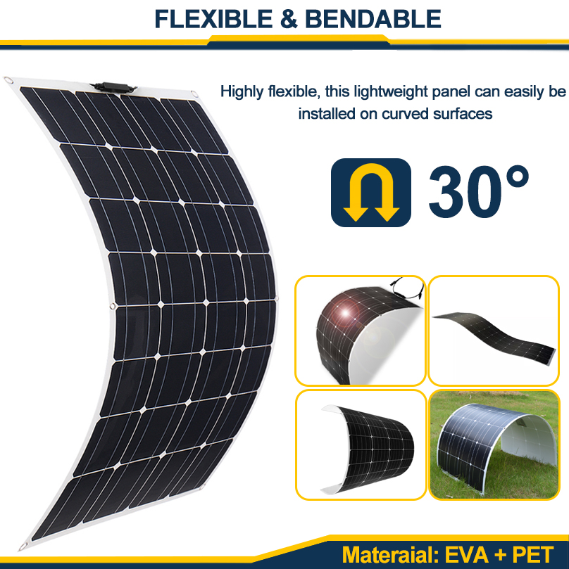 EXCELLWAY120W12V18VSolarPanelBatteryChargerControllerCampingRVCaravanBoatHomeElectricity-1973524-3