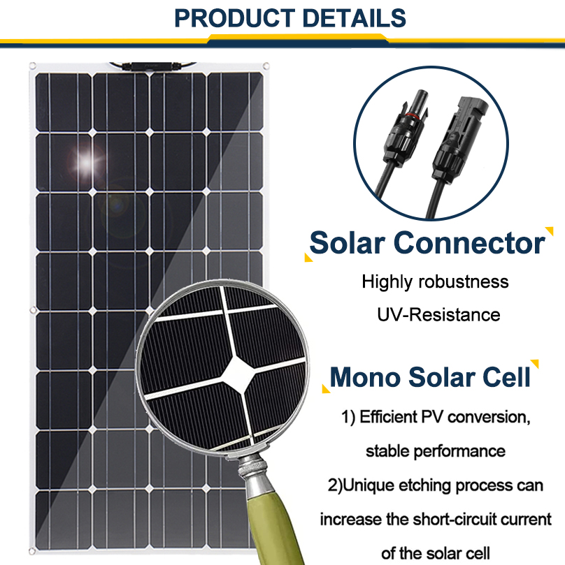 EXCELLWAY120W12V18VSolarPanelBatteryChargerControllerCampingRVCaravanBoatHomeElectricity-1973524-5