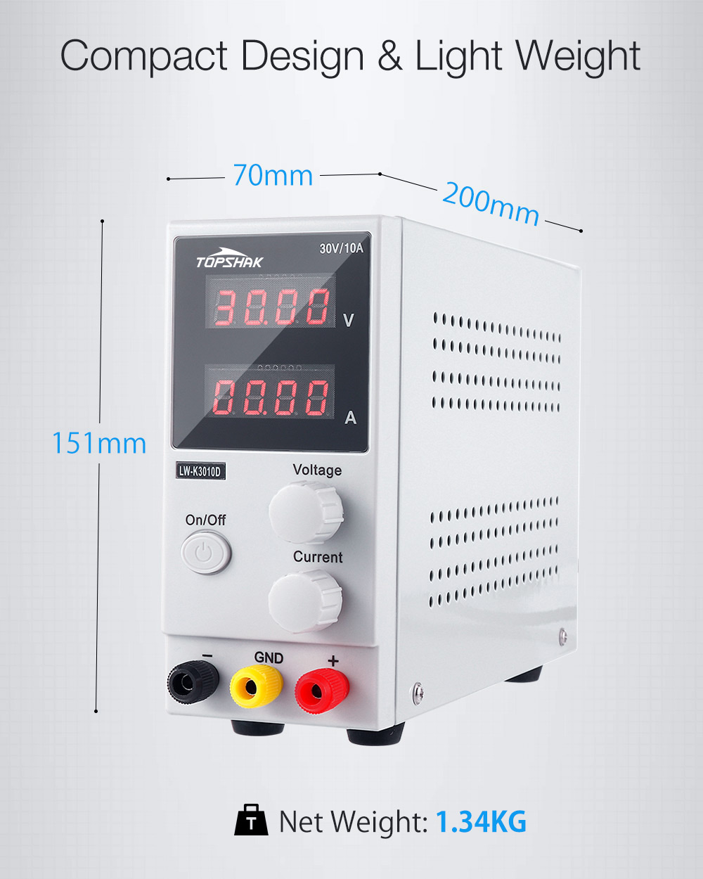 LONGWEIK3010D4DigitsLEDDisplay110V220V30V10AAdjustableDCPowerSupplySwitchingRegulatedPowerSupply-1419678-6