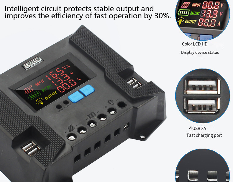 MPPT20-30ASolarController12V24VLCDDisplayDualUSBPortsHighTemperatureResistantABSFlameRetardantCase-1995105-4