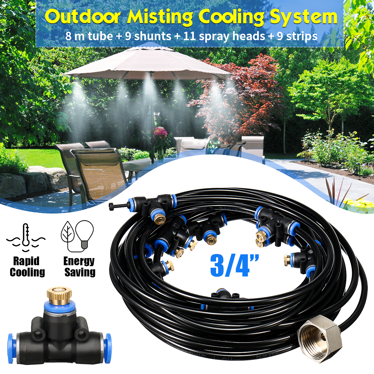 MistingSystemFanCoolerWaterCoolingPatioMistGardenSprayerToolWithNozzlesSplitter-1591731-1