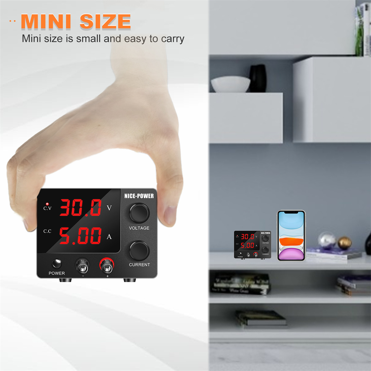 NICE-POWERSPS-E305MiniPowerSupply0-30V0-5AHigh-PrecisionEncoderAdjustmentSleekBlackDesignStableDCOut-2000873-4