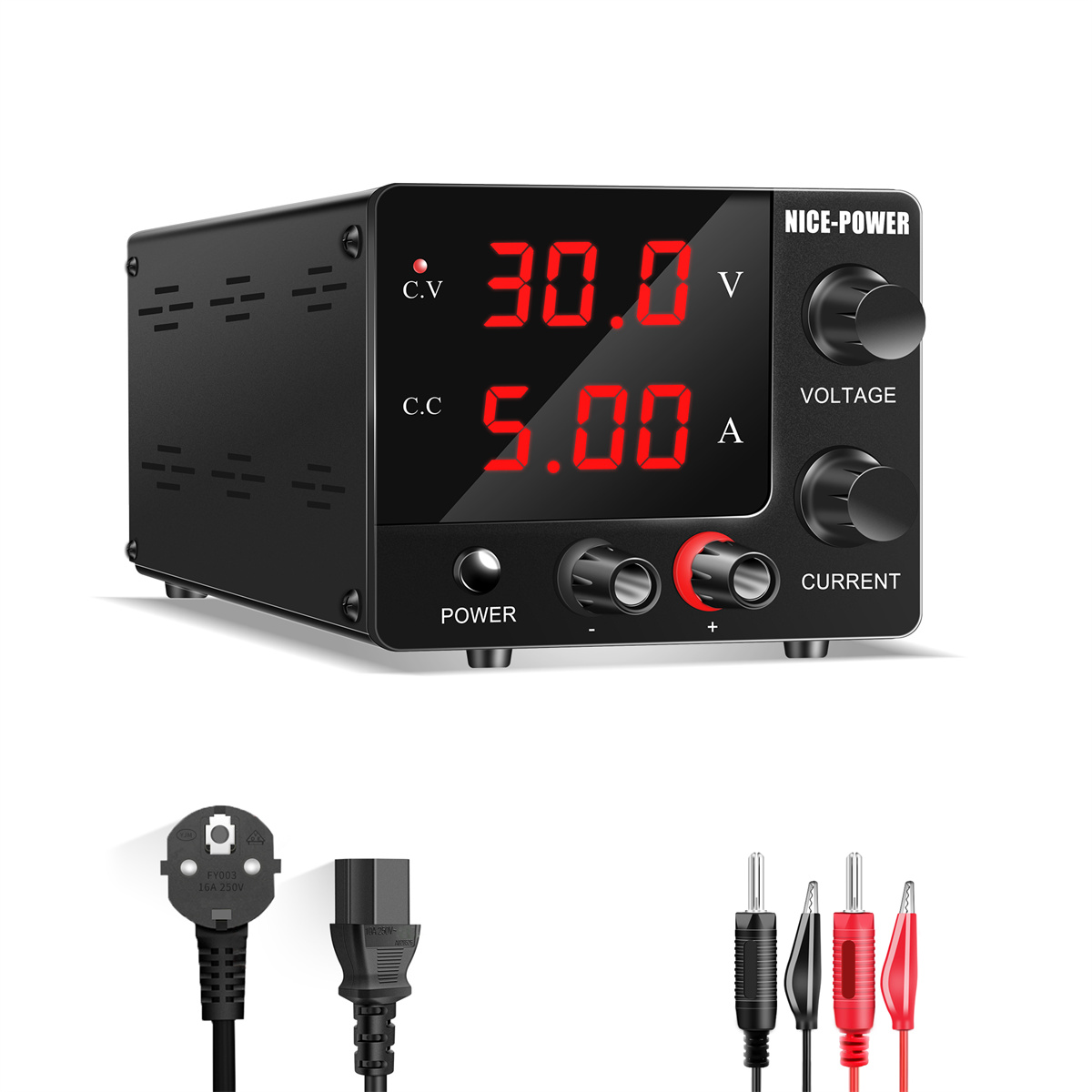 NICE-POWERSPS-E305MiniPowerSupply0-30V0-5AHigh-PrecisionEncoderAdjustmentSleekBlackDesignStableDCOut-2000873-8