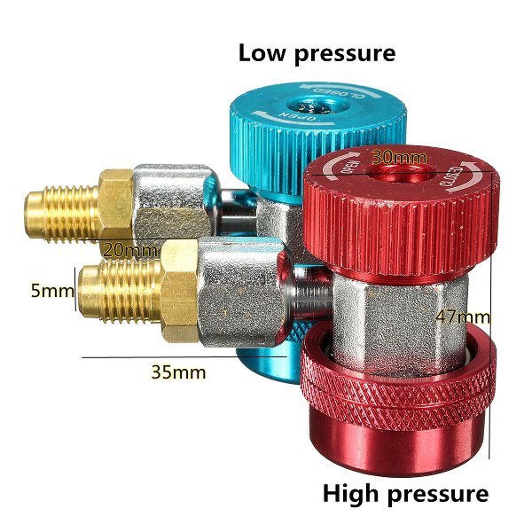 R134aACQuickConnectorAdapterCouplerwithLowHighHVAC-1088899-4