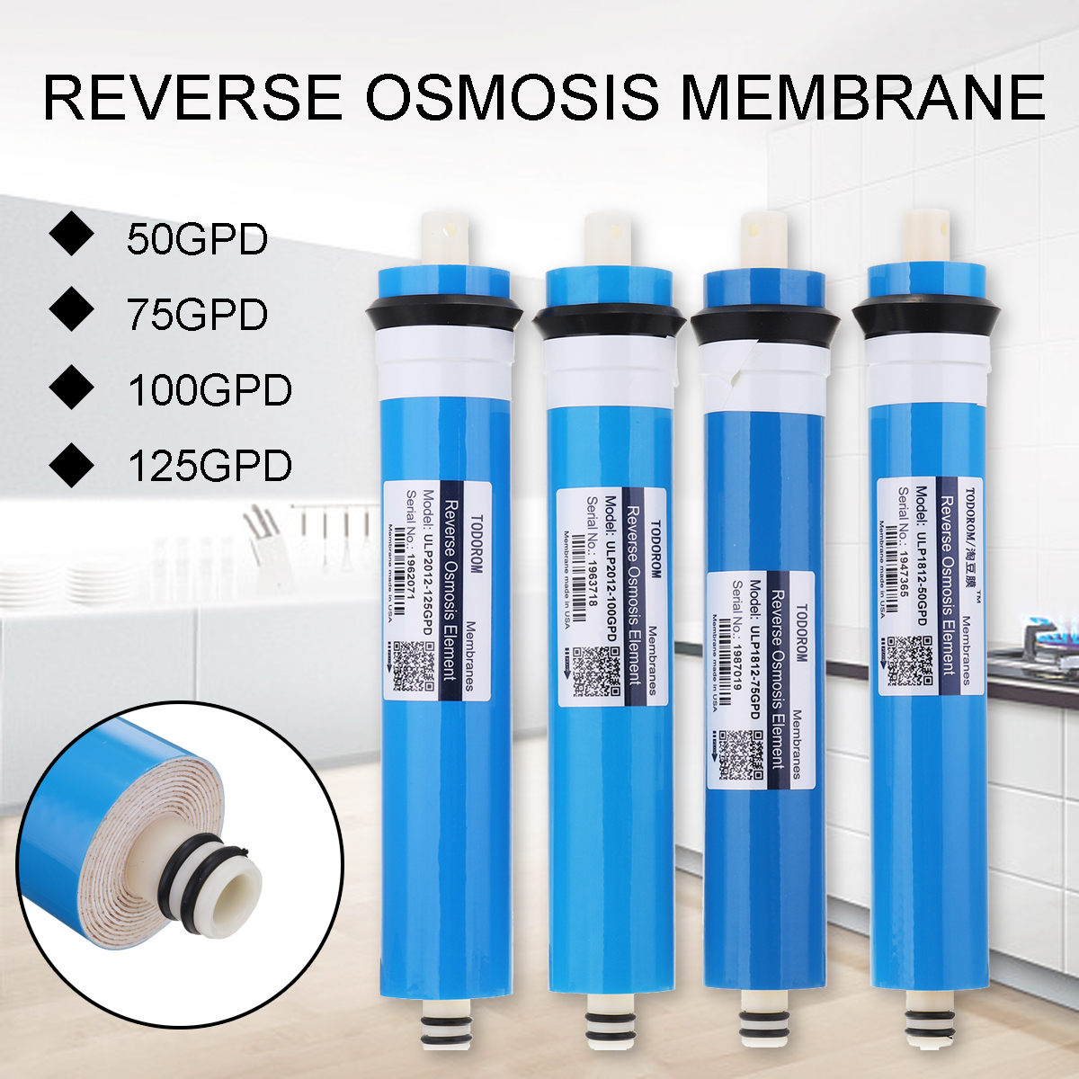 ReverseOsmosisMembraneROMembraneWaterFilterReplacementROWaterSystemFilter280L24H-1333346-2