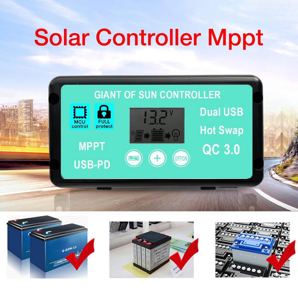 SolarControllerMpptPreciseMonitoringControllerWithFunctionLCDScreenMultipleProtectionSolarChargeCont-1981561-1
