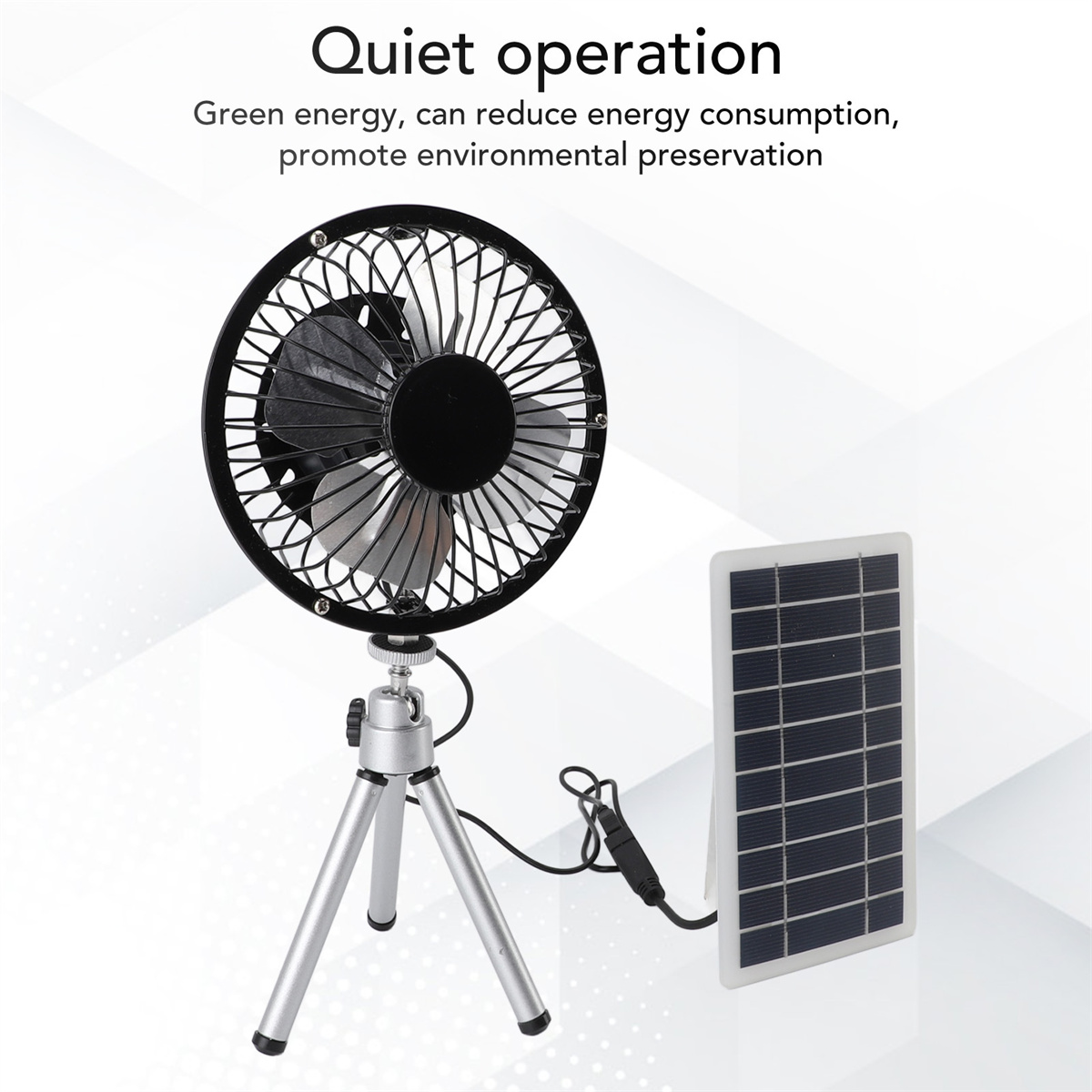 SolarPowerFanExhaustwithMonocrystallinePhotovoltaicPanelCompactPortableWaterproof15WPowerOutputUSB-C-2015019-2