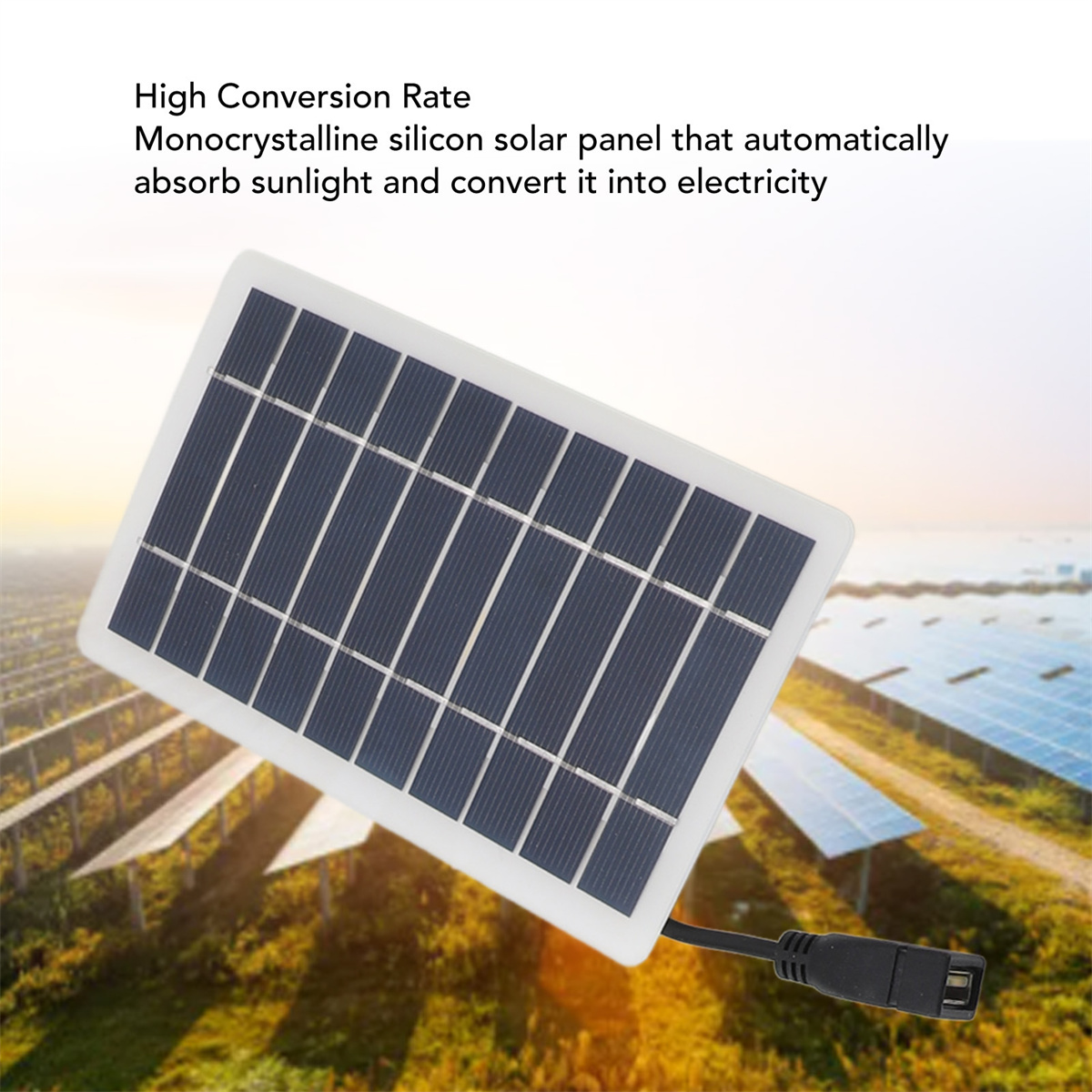 SolarPowerFanExhaustwithMonocrystallinePhotovoltaicPanelCompactPortableWaterproof15WPowerOutputUSB-C-2015019-3