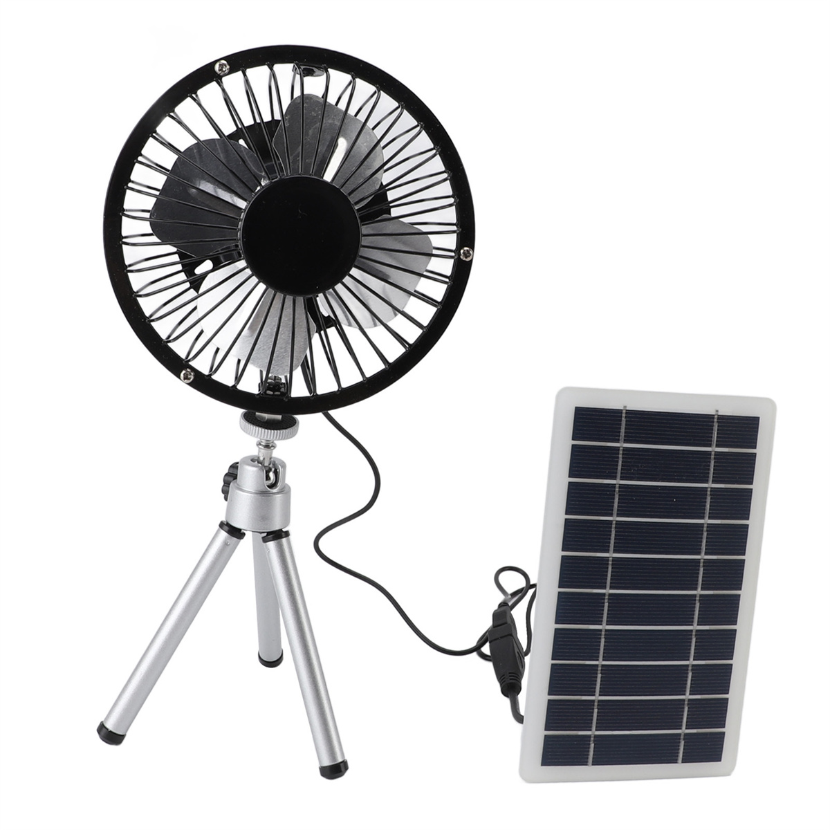 SolarPowerFanExhaustwithMonocrystallinePhotovoltaicPanelCompactPortableWaterproof15WPowerOutputUSB-C-2015019-4