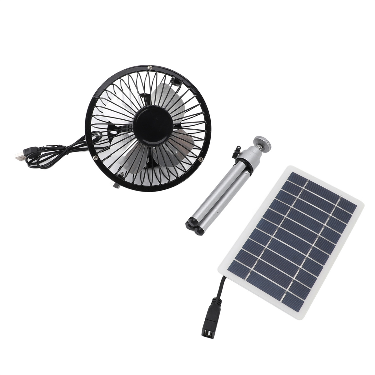 SolarPowerFanExhaustwithMonocrystallinePhotovoltaicPanelCompactPortableWaterproof15WPowerOutputUSB-C-2015019-7