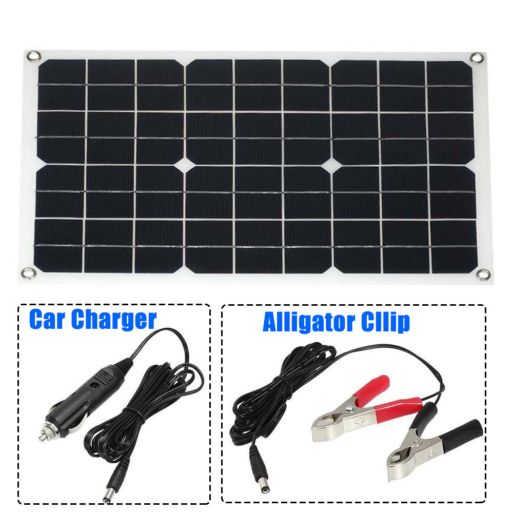 SolarPowerGenerationSystemKitDualUSB18W18VMonoSolarPanel4000WPowerInverterwBluetoothSpeakersandFMRad-1876239-8