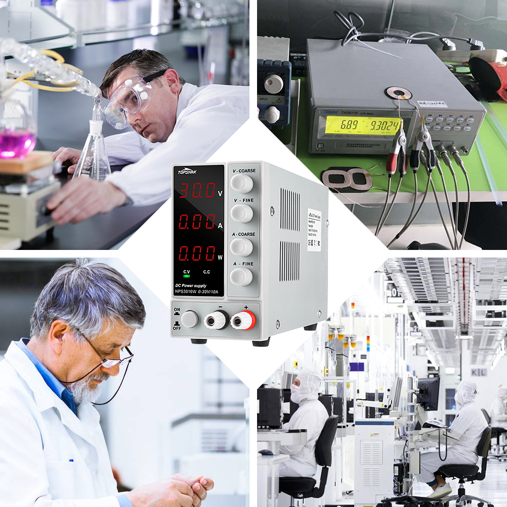 TopshakNPS3010W110V220VDigitalAdjustableDCPowerSupply0-30V0-10A300WRegulatedLaboratorySwitchingPower-1474957-3