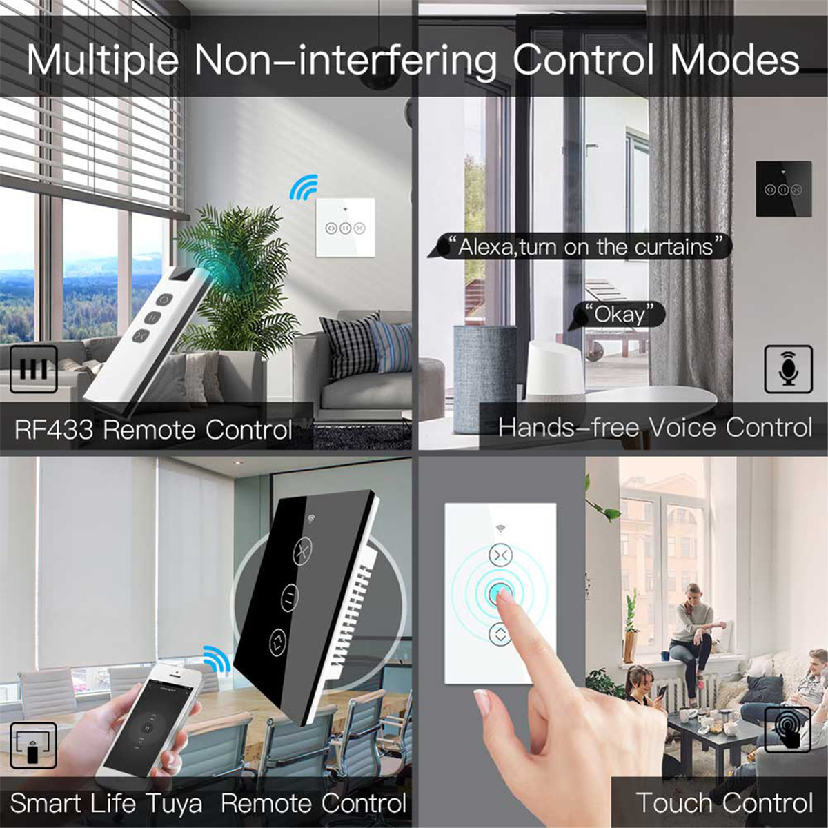 USEUWiFiRF433SmartTouchCurtainRollerBlindsMotorSwitchTuyaSmartLifeAppRemoteControlWorkswithAlexaGoog-1778827-3