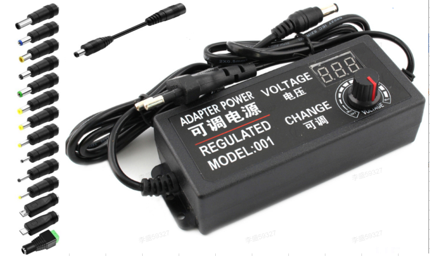 UniversalACtoDCAdapter48WAdjustableVoltage3-24V2AwithLCDDisplay14TipsPolarityConverterBestforHouseho-1996667-12