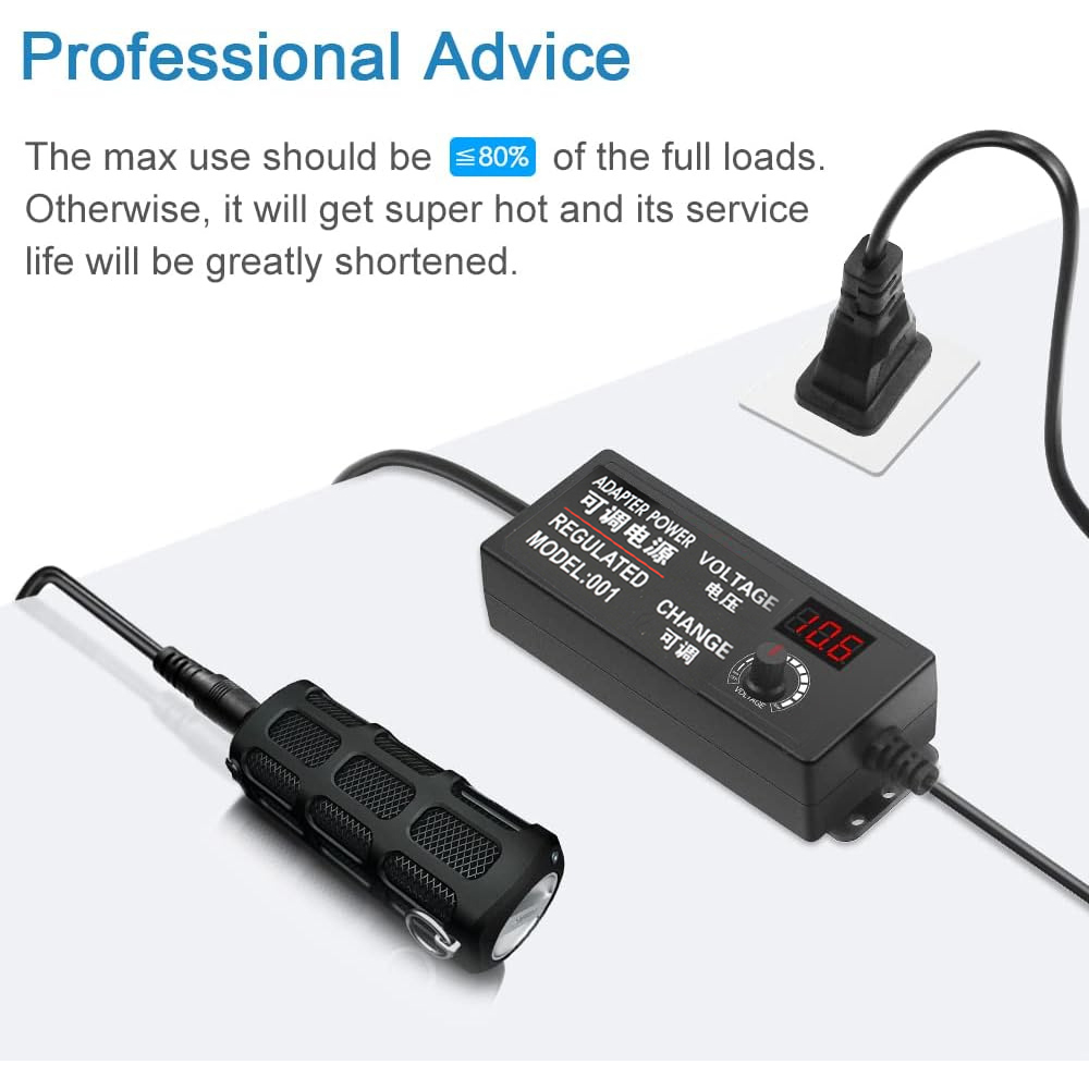 UniversalACtoDCAdapter48WAdjustableVoltage3-24V2AwithLCDDisplay14TipsPolarityConverterBestforHouseho-1996667-7