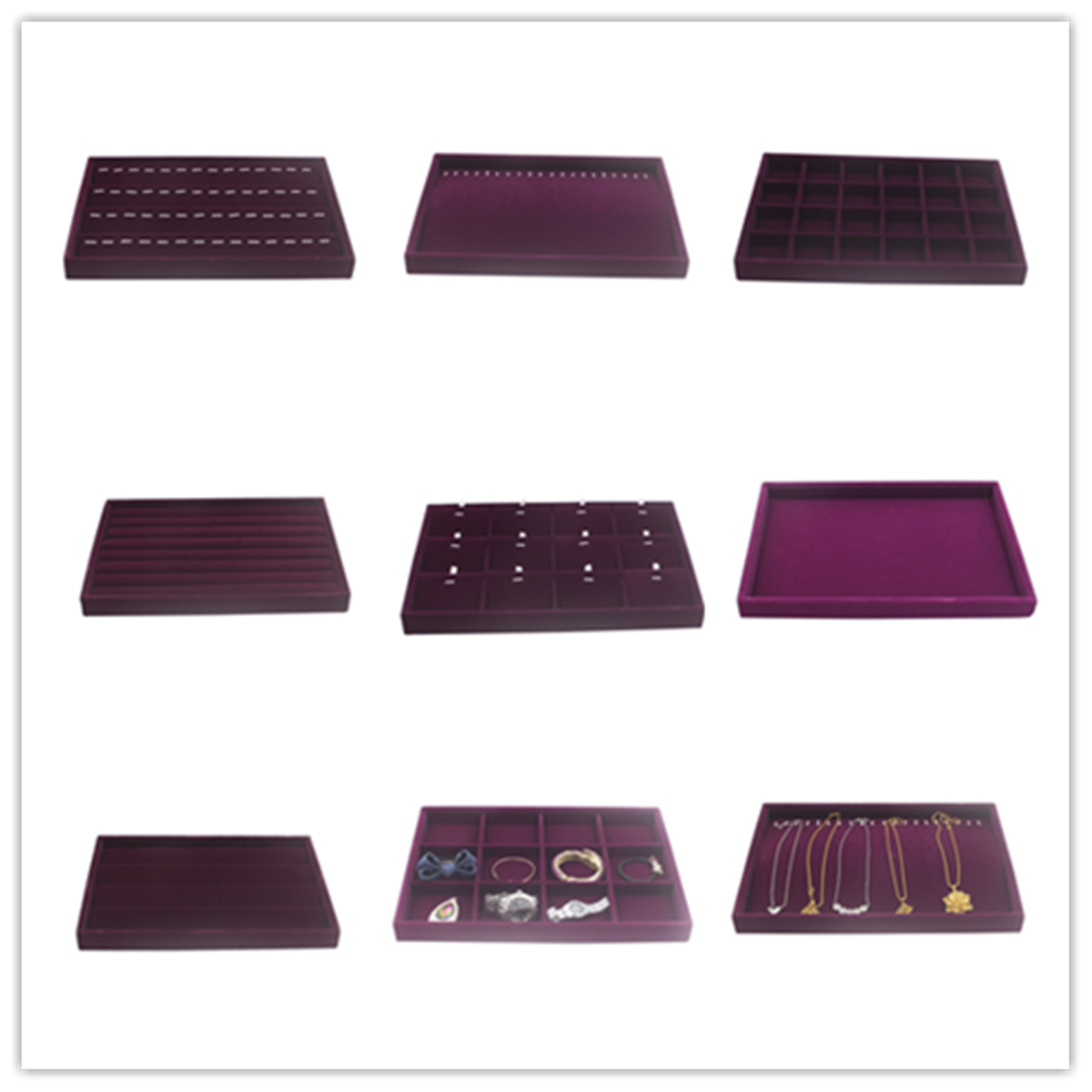 VelvetJewelryRingEarringDisplayTrayHolderOrganizersStorageBoxShowcaseTrayRack-1636689-7