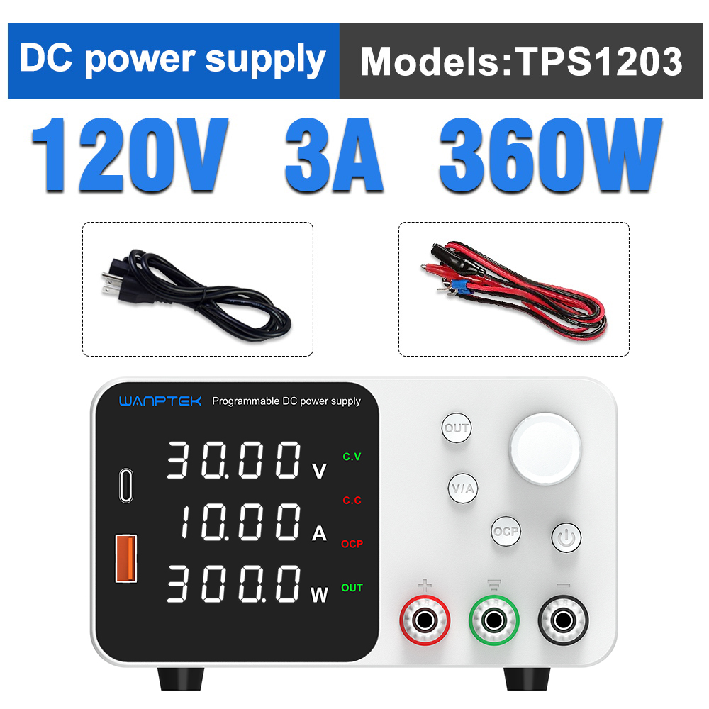 WANPTEKLabBenchPowerSupply300WUSPlugLaboratorySwitchingPowerSupplyUnit30V10AAdjustableDigitalSource6-1995696-18