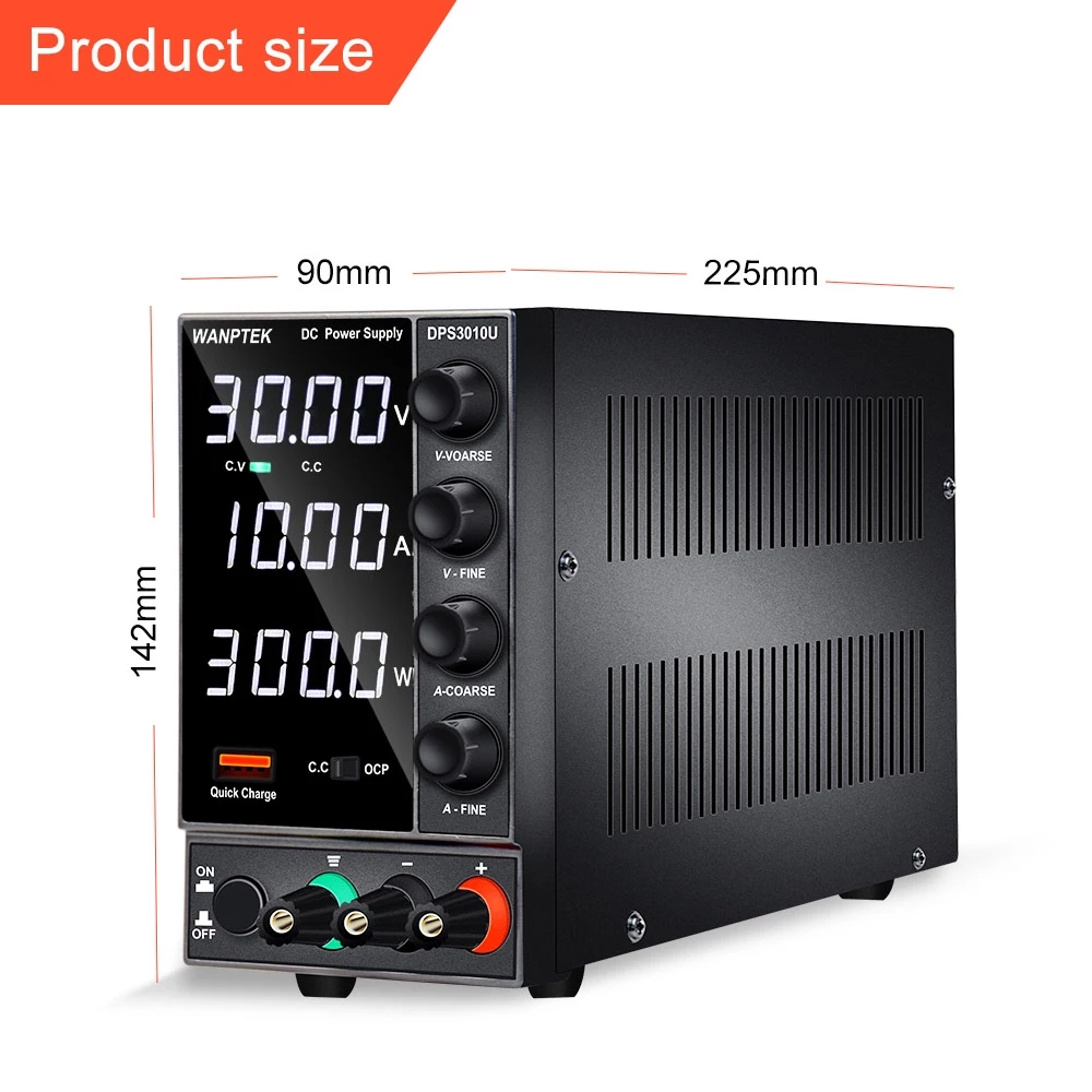 WanptekDPS3010U110V220V4DigitsAdjustableDCPowerSupply0-30V0-10A300WUSBFastChargingLaboratorySwitchin-1687613-12