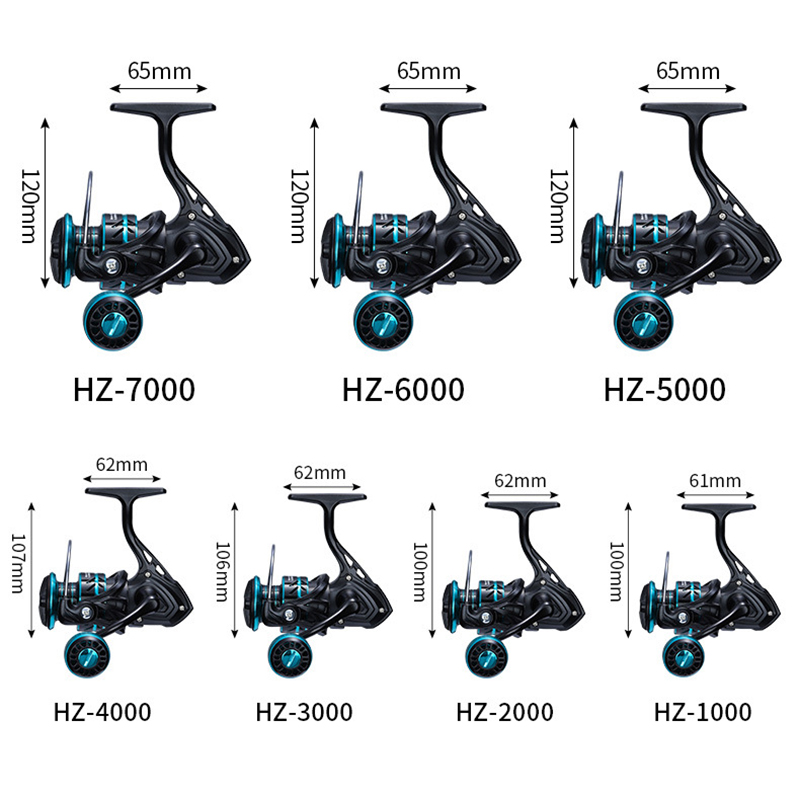 10kgMaxDragSurfcastingFishingReelsHigh-QualityMetalSpool521GearRatioSpinningReelCarpFlyCasting4000Co-2014713-4