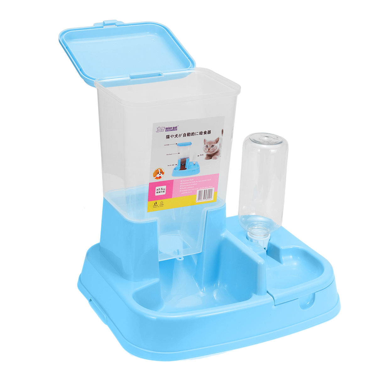 2In1LargeAutomaticPetDogCatPuppyFoodWaterDishBowlDispenserFeeder-1692865-12
