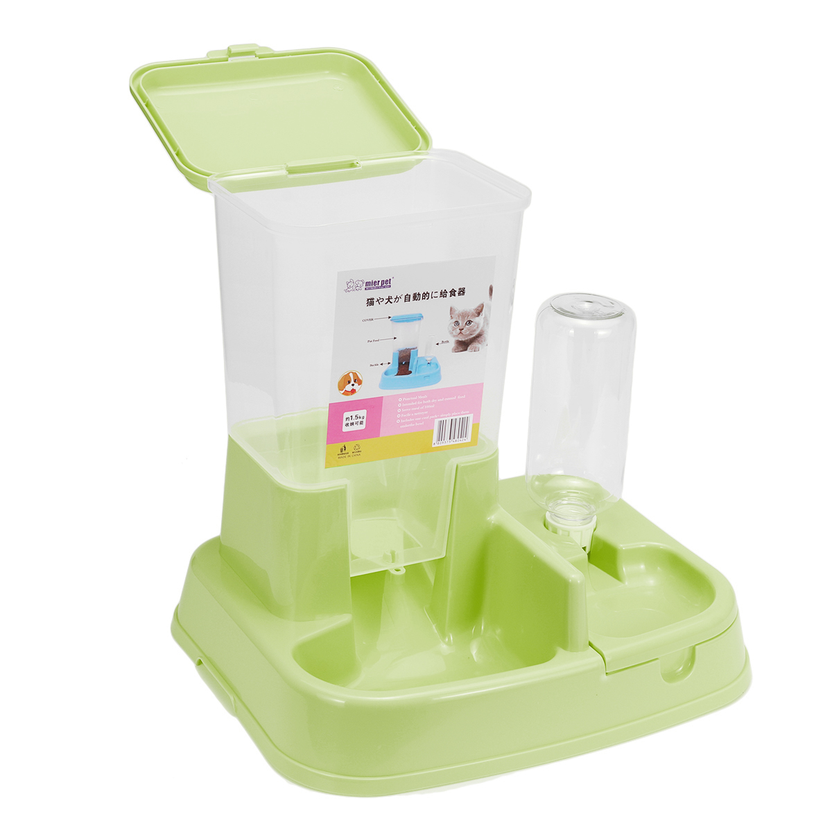 2In1LargeAutomaticPetDogCatPuppyFoodWaterDishBowlDispenserFeeder-1692865-13