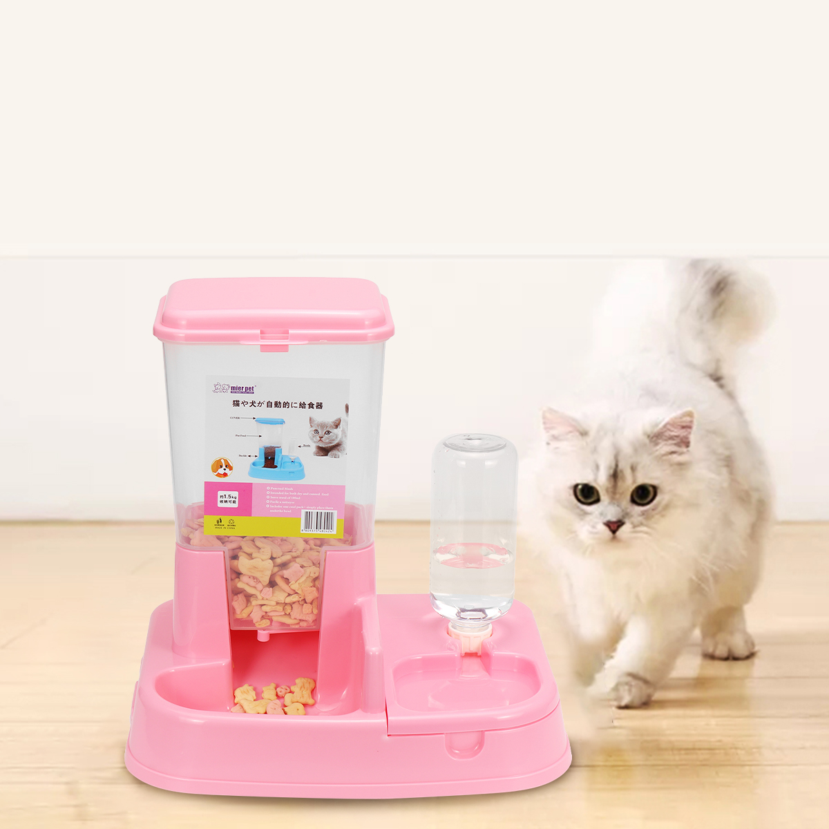 2In1LargeAutomaticPetDogCatPuppyFoodWaterDishBowlDispenserFeeder-1692865-14