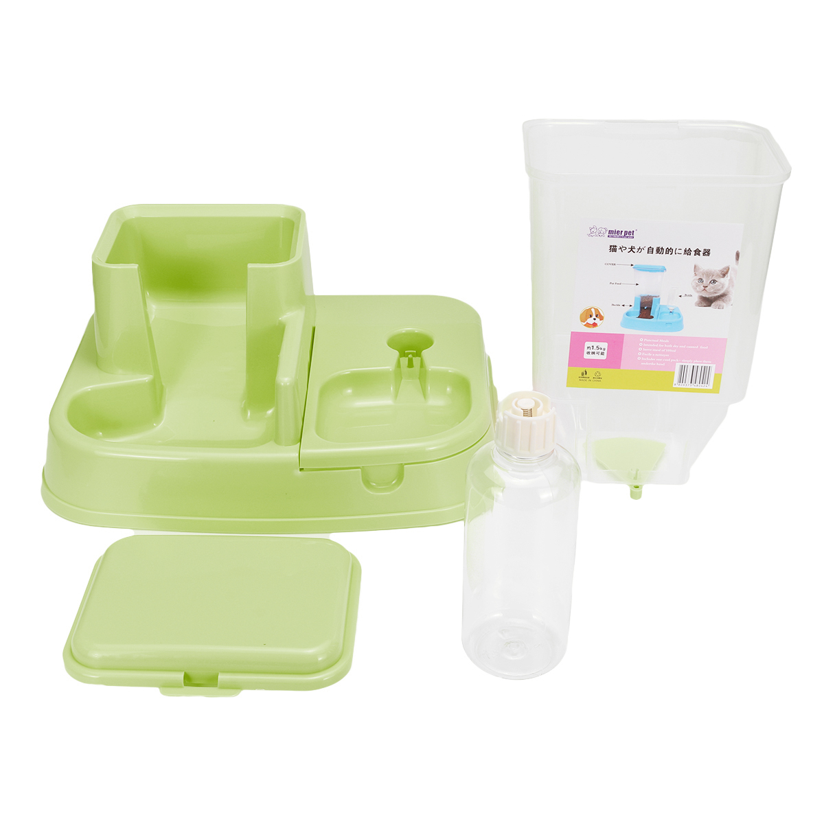 2In1LargeAutomaticPetDogCatPuppyFoodWaterDishBowlDispenserFeeder-1692865-10