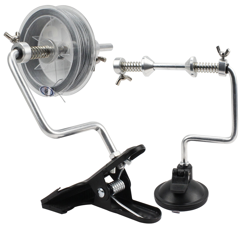 EfficientMulti-RotationSpoolAdjustablePortableSpoolingSuctionCupSupportClampTypeFishingLineSpooler-1991600-1