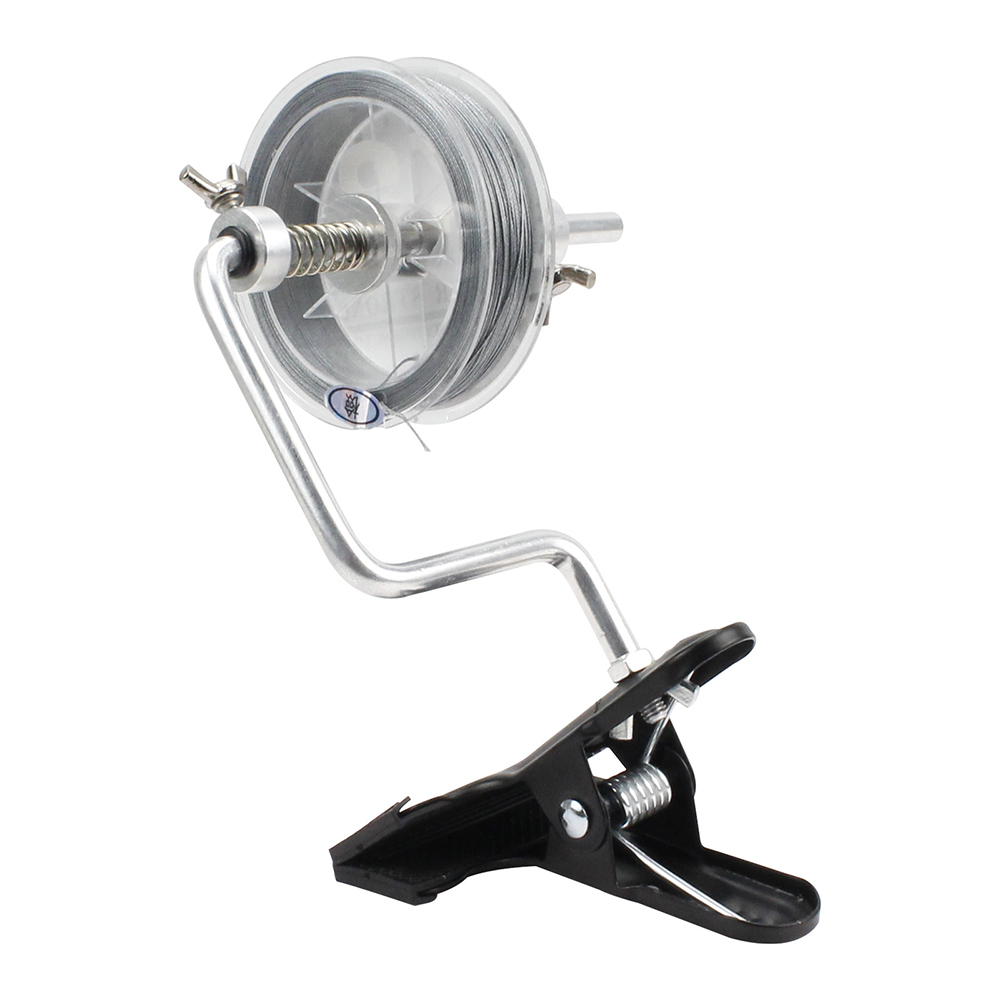 EfficientMulti-RotationSpoolAdjustablePortableSpoolingSuctionCupSupportClampTypeFishingLineSpooler-1991600-2
