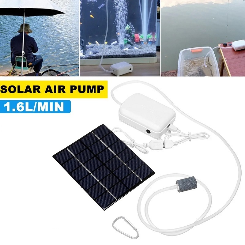 HouseholdOxygenPumpSolarPoweredLowNoiseAirPumpForOutdoorPoolPondBalconyAquariumAccessoriesFishing-1986994-4