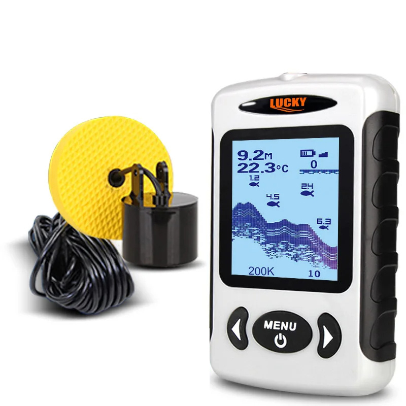 LUCKYFF718DFishFinder22inchLCDDisplayPortableFishfinder200KHz83KHzDualSonarFrequency100MFishfinderfo-2012195-1