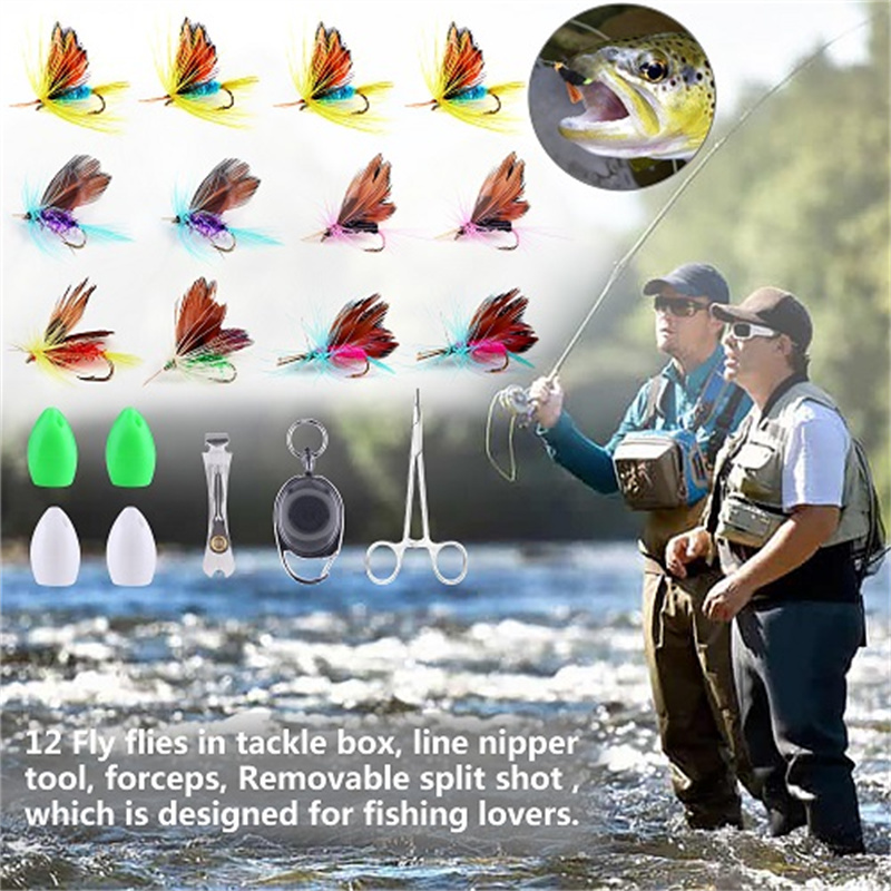 OutdoorAdventurersFlyFishingCombo243mHighCarbon4-SectionTelescopicRodDoubleRodFlyLineBaitRodSet-1997639-2