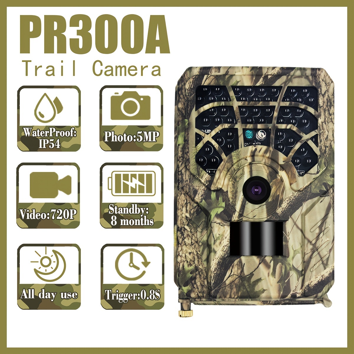 PR300A720PWildlifeTrailCamera46PcsInfraredBeam08sHuntingCameraNightVision12DegreesPhotoTrapWildlifeT-1987967-1