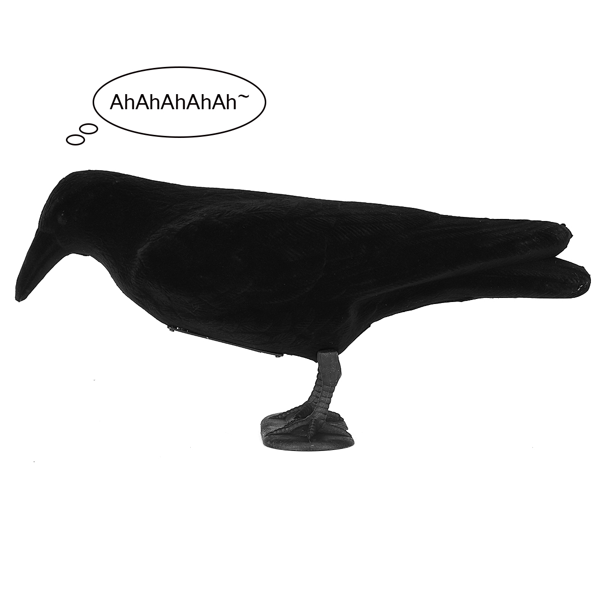 PlasticBirdHuntingRealisticPEBlackYardCrowHuntingDecoyGardenBirdDeterScarerScarecrowPestDeterrentRep-1976195-8