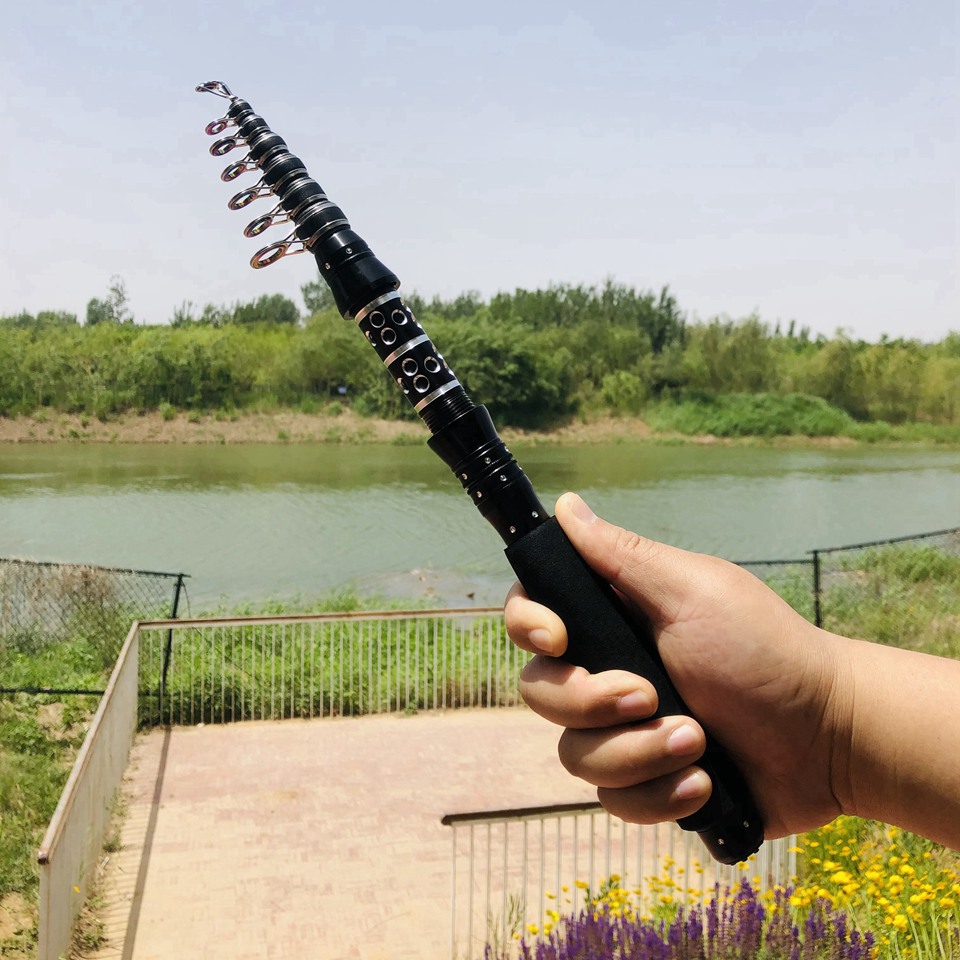 Ultra-shortPortableSpinningRodCarbonFiber10KGMaxLoadTelescopicFishingRodforFreshwaterSaltwaterFishin-2010393-6