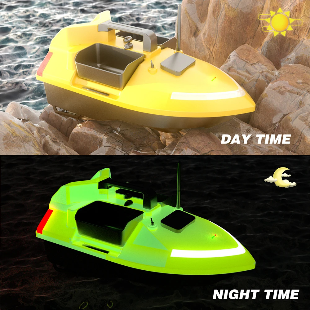 V020FluorescentGPSRemoteControlFishingBaitBoat40PositioningPointsHigh-speedAutoReturn500MDistanceLED-2011913-4
