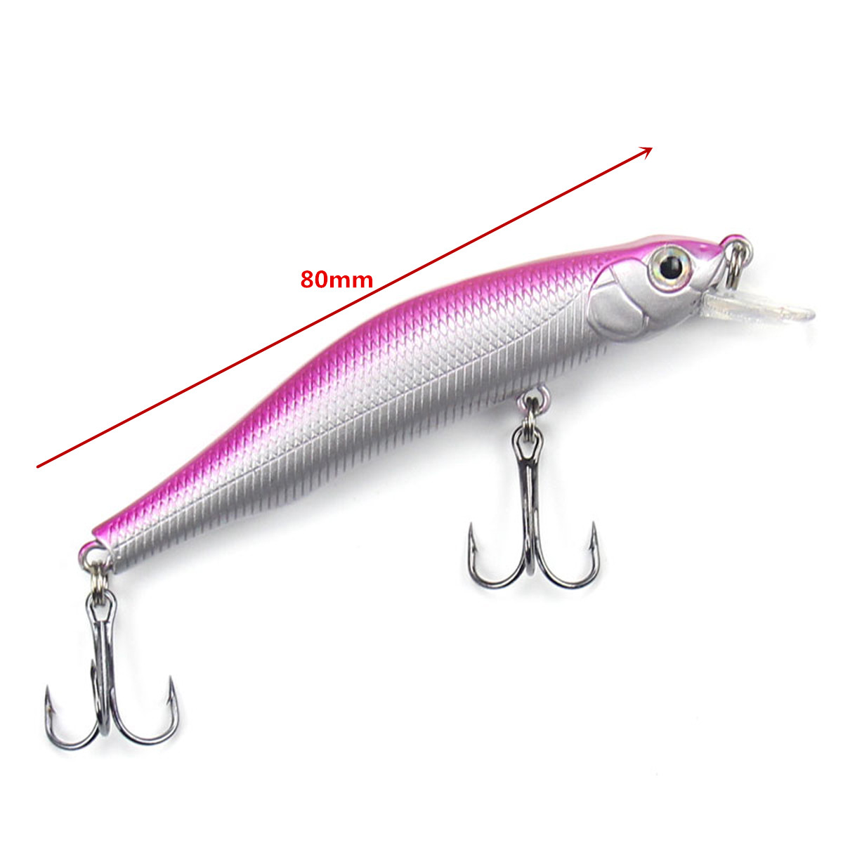 ZANLURE1pc80mm31585gMagnetMinnowFishingLureArtificialHardBaitHook3DEyesSeaFishing-1314538-7